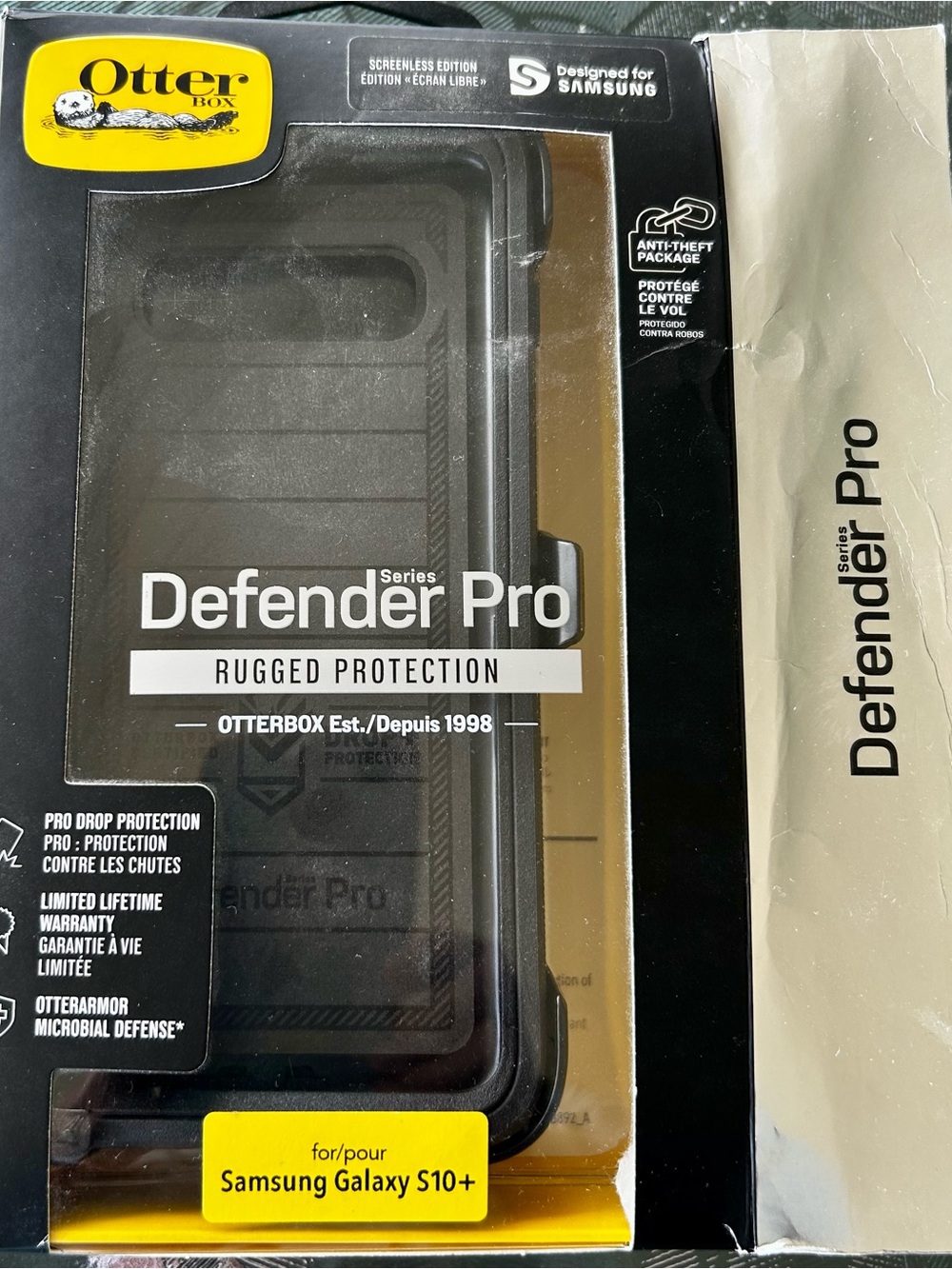 OtterBox Defender Pro Rugged Case for Samsung Galaxy S10+ - Black